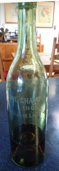 Une bouteille de Fine Champagne de 1865