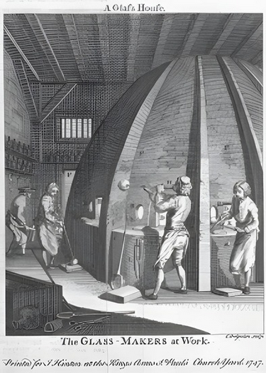 Dans une verrerie anglaise, 1747 : la recette du verre